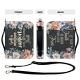 thumbnail image 5 of FOR U DESIGNS Cross Floral Bible Case with Shoulder Strap Bible Bags for Women PU Leather Personalized Book Organizer Bag Size 2XL Christian Bible Holder Bag Zippered Bible Accessories, 5 of 7