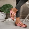 thumbnail image 5 of Summer Sandals For Women Casual Solid Color Fish Mouth Thick-soled Bottom Fashion Wedge Summer Style Womens Sandals for Summer, 5 of 9