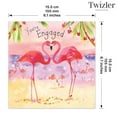 thumbnail image 3 of Twizler Engagement Card with Flamingos - On Your Engagement Greeting Card for Couples - Couple to Be Card - You're Engaged, 3 of 5