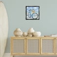 thumbnail image 4 of Stupell Industries Tropical Floral Beach Bicycle Black Floating Frame Canvas Art, 18 x 18, by Paul Brent, 4 of 8