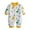 White, variant on Newborn Infants Outfits Floral Animal Print Button Up Onesies Romper Baby Boy Girl Jumpsuit 0-12M Baby Gifts (9-12 Months, White)