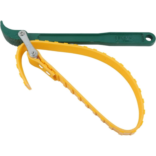 HUGFEGWE Clé à Filtre à Huile Type Ceinture, Clé à Sangle de Courroie, Clé de Réparation Auto Portable Outil de Réparation Manuelle Robuste, Outil Extracteur Universel pour Filtre à Huile (12 Pouces) CJB91-105504