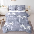 thumbnail image 1 of Erosebridal Palm Tree Bed in a Bag Full size,Tropical Leaves Bed Set,Botanical Decoration,Reversible,7pcs, 1 of 1