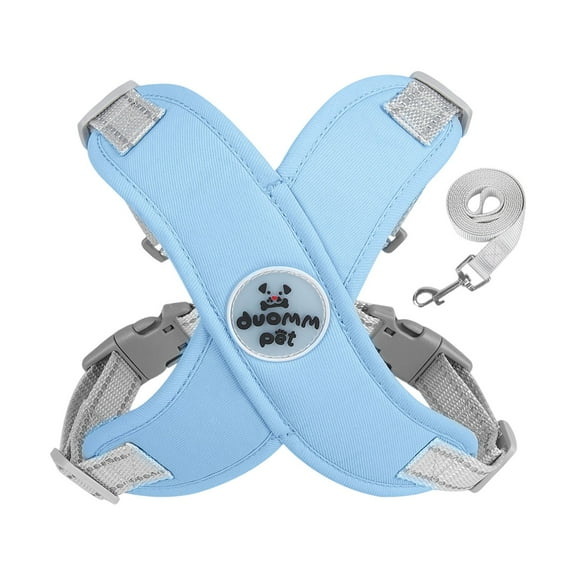 Adjustable Soft Mesh Dog Harness and Leash Set for Small Dogs, No Pull Reflective Vest Harness for Puppy, Pink, Comfortable and Breathable Design