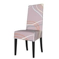 thumbnail image 1 of ZICANCN Pink Line Art Chair Protectors Seat Covers , Dining Chair Slipcovers for Dining Room Hotel Kitchen Simple Geometric Patterns, 1 of 8