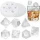 thumbnail image 1 of 7 formas DND Dice Whisky Ice Cubes Molde, 3D Dice Molde Accesorios DND Para Whisky Cocktail Bebida de hielo de verano, divertidos regalos DND para los amantes de los juegos de mesa Transparente, 1 of 4
