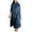 Blue, variant on QUNYINEY A Line Casual Dresses for Women Denim Button Long Sleeve Long Dresses Loose Fit Collared with Pockets Pleated Shirt Dress