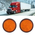 thumbnail image 3 of Round Reflector Red Reflector Car Reflector Bike Part Motorcycle Reflector 2 Pcs Round Reflector Universal Motorcycle Bike Red Reflector PMMA Material, 3 of 8