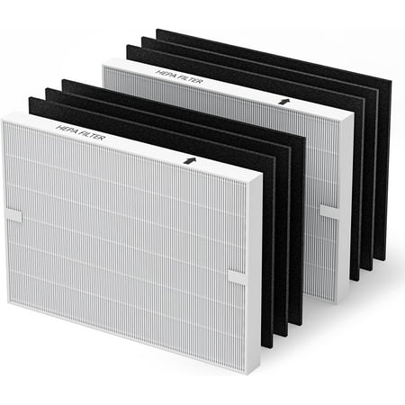 AP-1512HH Air Purifier Replacement Filter Set for Coway Airmega AP-1512HH and and Airmega 200M air Purifier, 2 HEPA and 6 Carbon Filters