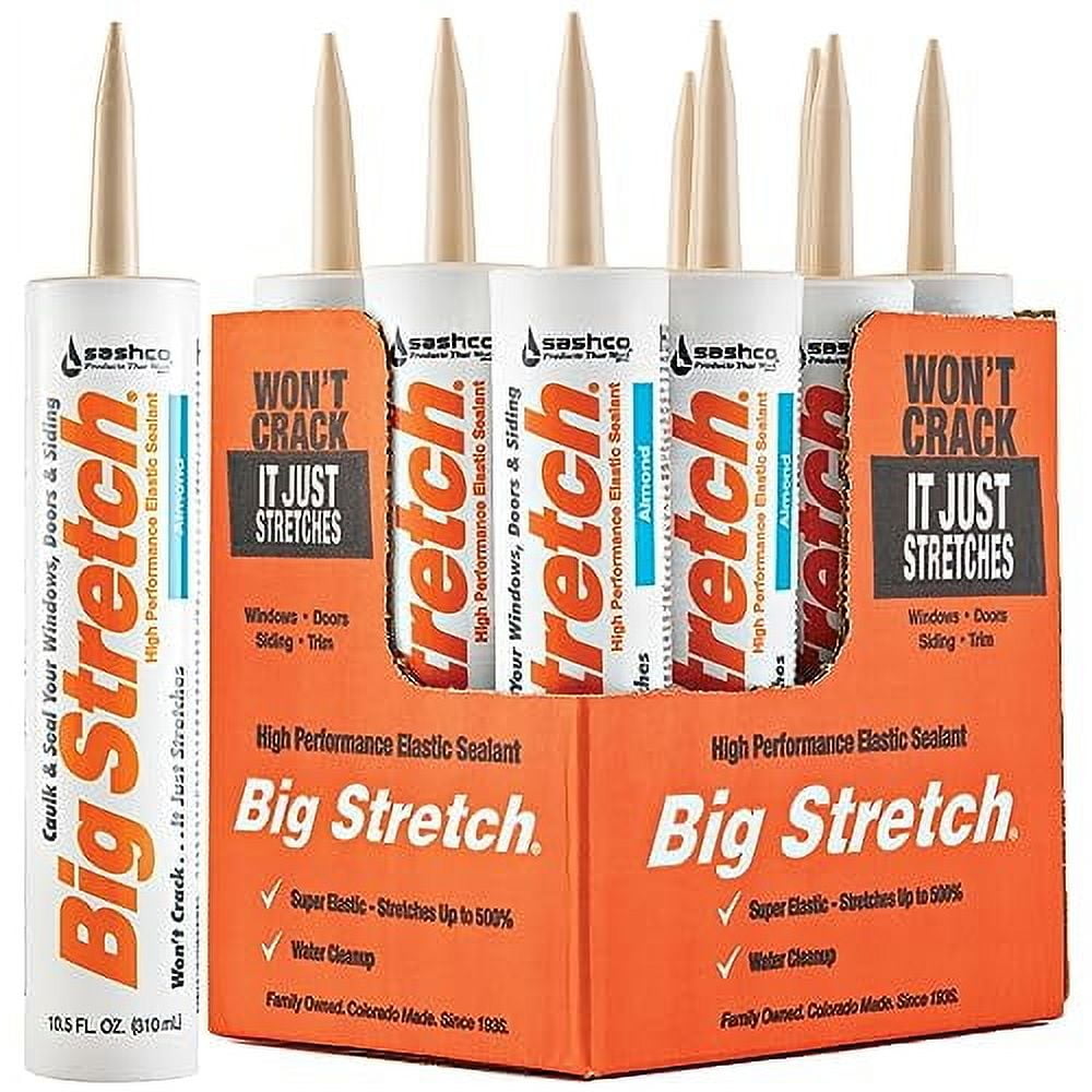 Sashco Log Jam Acrylic Latex Chinking Caulk - Mortar White, 30 Oz Cartridge (Pack Of 10) 2 thumbnail image