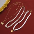 thumbnail image 4 of NICKSUN 18K Gold-Plated Pearl Layered Stack Chain Necklace Set Jewelry for Women Pearl Bohemian Style, 4 of 12