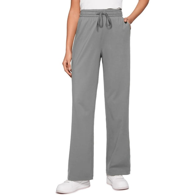 AherBiu Sweatpants Women Baggy High Waisted Drawstring Joggers Sweatpant Wide Leg Fall Running Lounge Pants