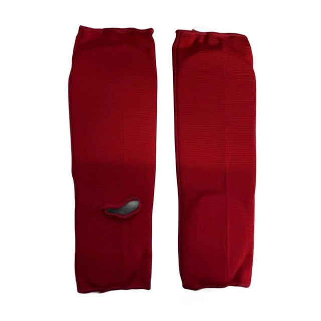 Ruiboury Shin Instep Guards Shin Guards Calf Guards for Sparring Kickboxing Muay Thai Blue Color M Red S