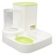 thumbnail image 2 of Bebedero para gatos y mascotas, comedero para comida con recipiente para comida de 2,2 l, dispensador de agua automático para perros de 1 l, comedero para comida, color verde, 2 of 15