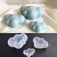 thumbnail image 4 of Molde de silicona con forma de nube 3D para velas, molde perfumado para decoración de Chocolate, Mousse, Fondant, cubo de hielo, pudín, dulces, hornear, jabón, 4 of 4