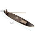 thumbnail image 2 of Lavish Cover Vintage Fisherman Boat Incense Holder, Alloy Incense Stick Burner with Intricate Carvings, Decorative Incense Tray for Yoga, Meditation & Home Decor, 2 of 7