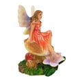 thumbnail image 3 of Craftoutlet.Com 3.75In Orange Sitting Fairy, Resin, Wings Myth Mushroom 91005 Orange, 3 of 3