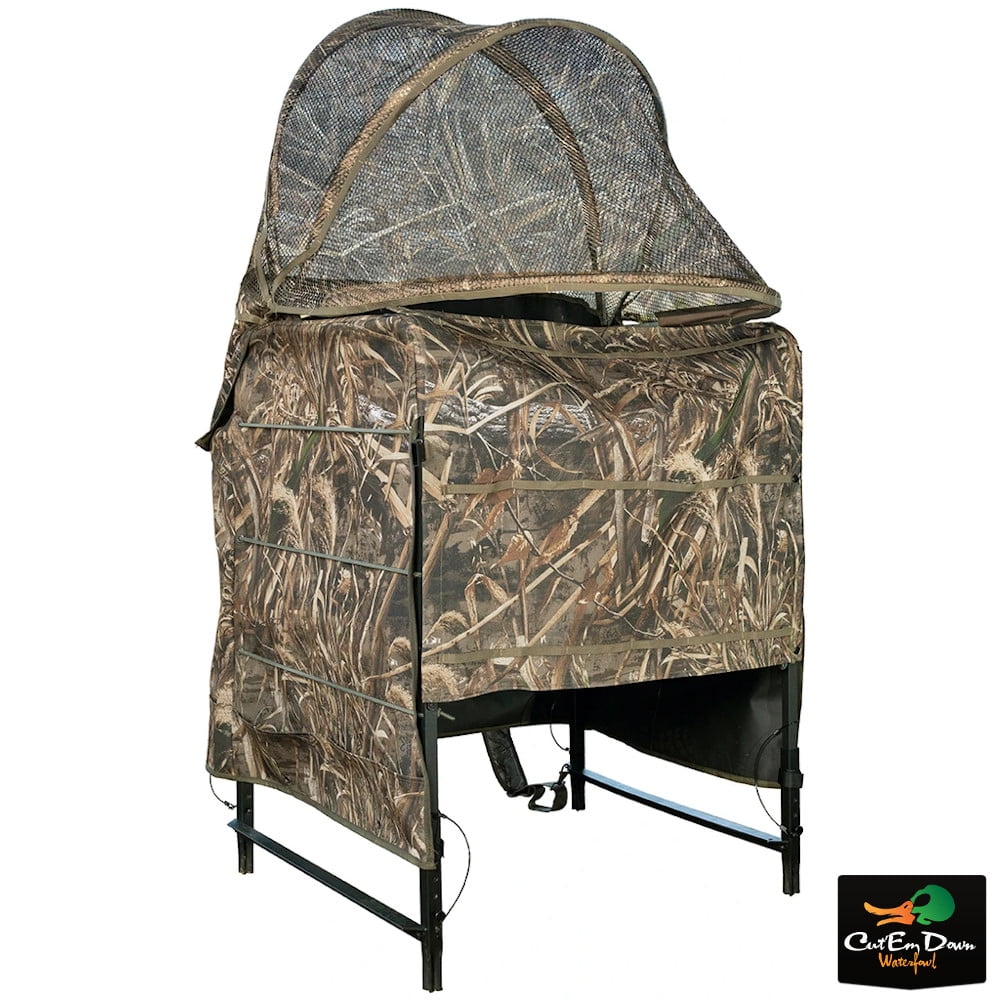 DRAKE WATERFOWL GHILLIE SHALLOW WATER CHAIR BLIND Walmart