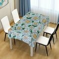 thumbnail image 7 of Daisy Leaf Fabric Square Tablecloth - Waterproof and Wrinkle-Resistant Table Cloth 54x54 Inch Table Cover for Indoor & Outdoor Dining House Decor, 7 of 7