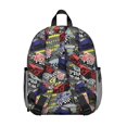 thumbnail image 3 of Speed Racer Cars Pattern Backpack Backpack for School,Schoolbag with Adjustable Shoulder Straps & Padded Back,13.8"x11.4"x6", 3 of 6