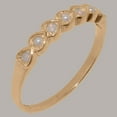 thumbnail image 2 of LBG British Made Classic Solid 10k Rose Gold Cultured Pearl & Opal Womens Anniversary Ring - 33 size options - Size 5.25, 2 of 9