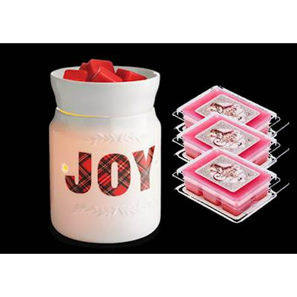 JOY Illumination Fragrance Warmer Gift Set with 3 Courtneys Wax Melts