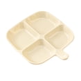 thumbnail image 4 of Plato de comedor para niños de cuatro rejillas, bandeja para verduras, organización, bandeja para verduras refrigerada para mostrador, restaurante, blanco, 4 of 8