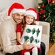 thumbnail image 5 of xihome Juego de 6 adornos navideños de bolas con acabado chapado y detalles pintados a mano en formas variadas para decorar el rbol de Navidad., 5 of 6