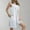 White, variant on Abomasnow Women's Plus Size Nightgown with Pockets Sleep Shirts Sleeveless Sleepwear Pleated Front Nightshirt Round Neck Nightdress on Clearance