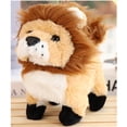 thumbnail image 3 of Walking Lion Interactive Electronic Pet Plush Leon Toy with Sounds and Movements Animated Shaking Tail Gift, 3 of 4