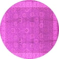 thumbnail image 1 of Ahgly Company Indoor Round Oriental Pink Industrial Area Rugs, 6' Round, 1 of 4