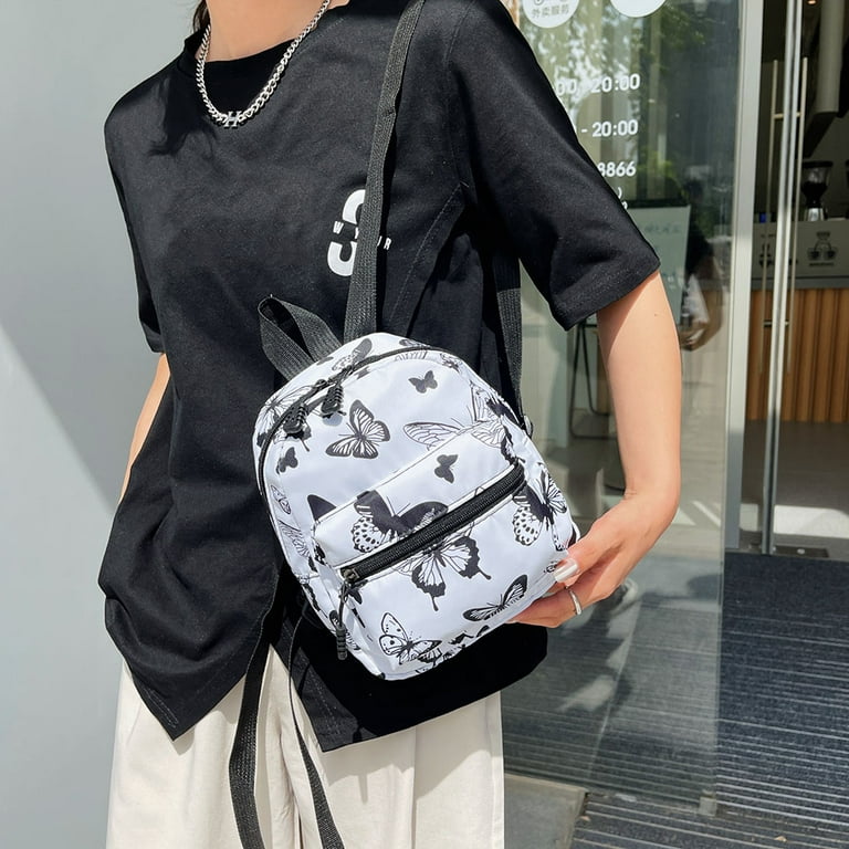 Small Book Bag Women's New Printed Backpack Leisure Multi purpose One  Shoulder Women's Bag Small Backpack