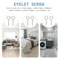 thumbnail image 5 of UNOMOR 12Pcs Fixing Hooks 304 Stainless Steel Eye Screws for String Lights and Jewelry Holders, 5 of 8