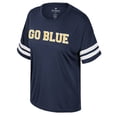 thumbnail image 2 of Women's Colosseum  Navy Michigan Wolverines Treasure Oversized Sequin T-Shirt, 2 of 3