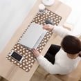 thumbnail image 3 of Long Mouse Pads for Desk,Brown Christmas Gingerbread Pattern Desk Mats on Top Of Desks, Desk Mouse Pad Extra Large with 3mm Non-Slip Base and Stitched Edge for Gaming,Office,Work,Home 31.5x11.8in, 3 of 5