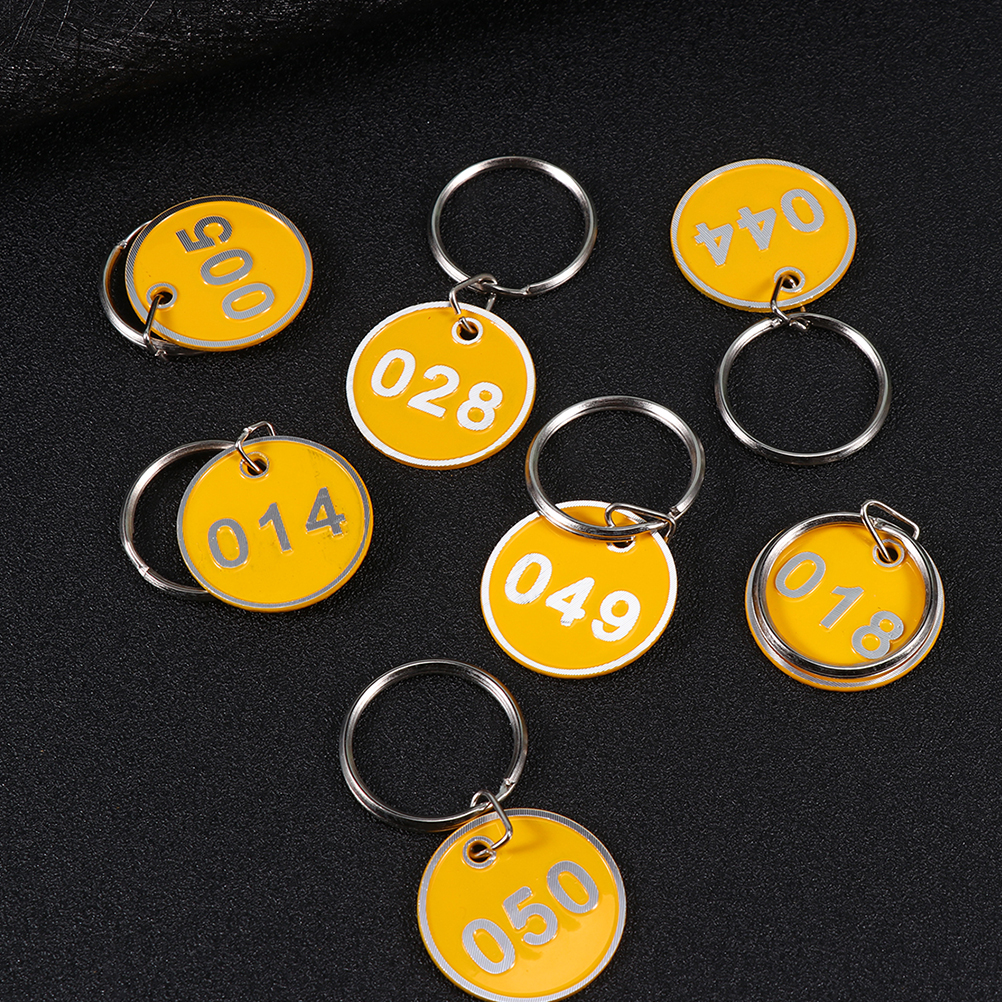 2 Count Number Tag Key Chain Luggage Id Tags Numbered Suitcase Blue