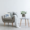 thumbnail image 3 of Stupell Industries Modern Blue Flower Petals Square Decorative Printed Throw Pillow, 18 x 18, 3 of 6