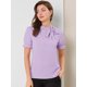 thumbnail image 2 of Top Elegante De BluDe ManCorDe OficiDe Las Camisas Del Cuello De PajariDe Las Mujeres Púrpu3XL, 2 of 6