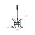 thumbnail image 5 of Mainstays Over The Door Double Metal Hook, Black, 5 of 5