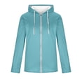 thumbnail image 4 of Stamzod Men's Fashion Sherpa Hoodie Long Sleeve Hooded Fleece Jacket Men Casual Thicked Warm Winter Coats with Pocket Light Blue XXL, 4 of 5