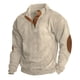 thumbnail image 1 of Suéter de pana para hombre, suéter de invierno, sudadera cálida para hombre sin capucha, suéter para hombre, suéter de trabajo de invierno, 1 of 5