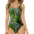 thumbnail image 1 of Aayomet Women's One Piece Swimsuit Ruched Twist Front One Piece Swimsuit,Green L, 1 of 4