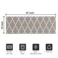 thumbnail image 5 of Brown Geometric Quatrefoil Pattern Door Rugs,Washable Non Slip Door Mats Indoor,Decorative Door Mats,Entry Mat Indoor for Entrance,Bedroom,Kitchen,Bathroom,16"x47", 5 of 6