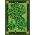 thumbnail image 3 of Briarwood Lane Celtic Shamrocks St. Patrick's Day Garden Flag, 3 of 4
