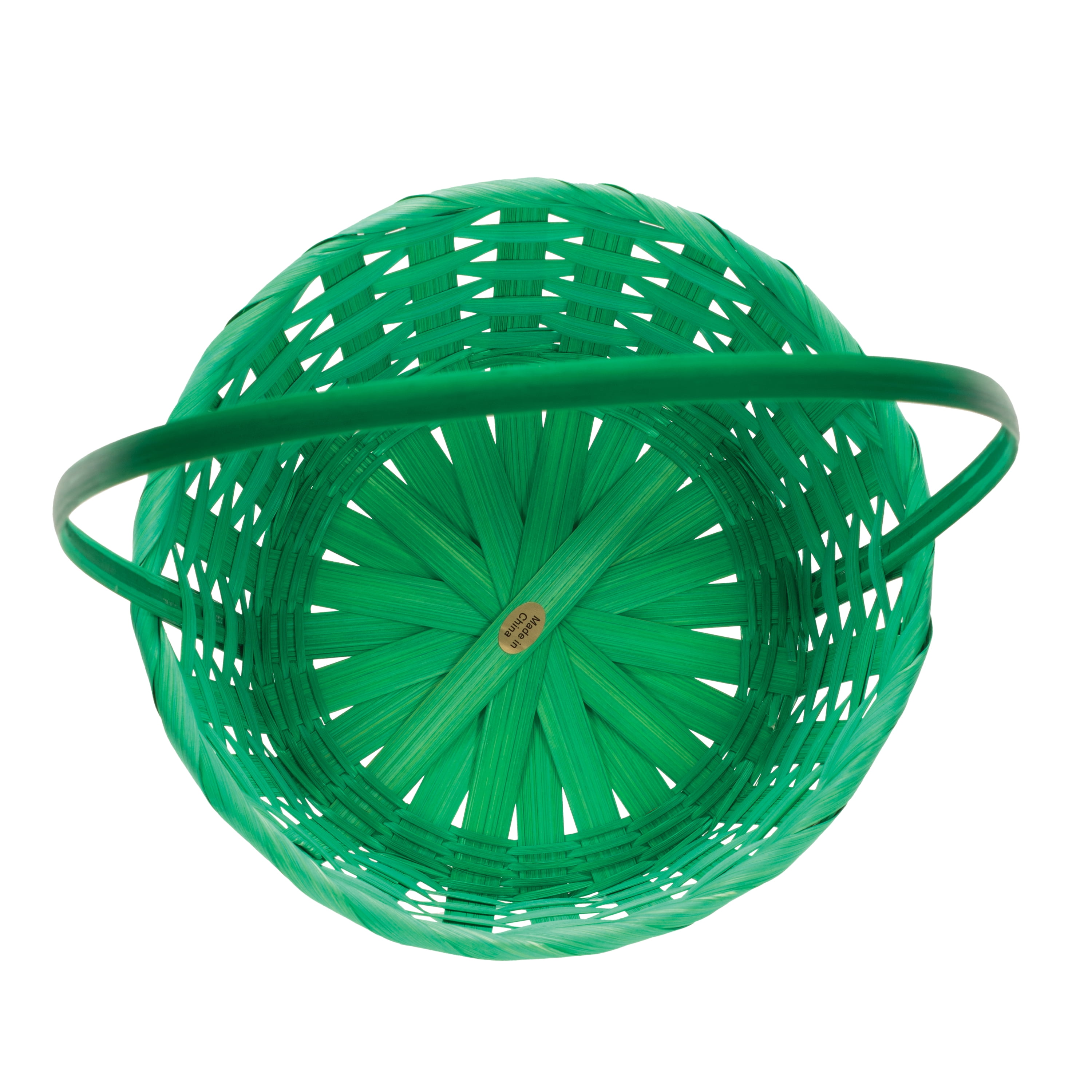 Way To Celebrate! Small Bamboo Easter Basket, Green