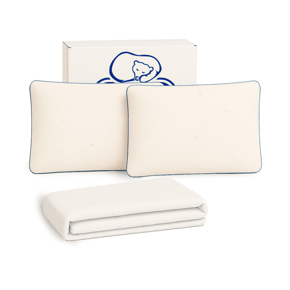 Set De Descanso Protector Freeze + 2 Almohadas Estandar Spring Air