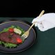 thumbnail image 4 of Juego de cubiertos de acero inoxidable de 6 piezas de 8 pulgadas, tenedores de postre, tenedores de mesa, tenedores de ensalada para el hogar., 4 of 5