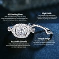 thumbnail image 6 of Newshe 1.8Ct Wedding Band Engagement Ring Set for Women 925 Sterling Silver Rings Round CZ Size 8.5, 6 of 10