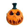 thumbnail image 2 of Estatua de calabaza iluminada para decoración de mesa, figura de resina de terror, regalo de Halloween, decoración de Halloween para porche y oficina, 2 of 9
