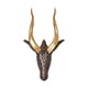 thumbnail image 1 of Cabeza de animal para decoración de pared, regalo, figura de resina, decoración para colgar en la pared. bronce, 1 of 4